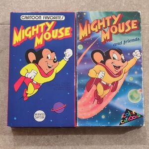 Vintage Mighty Mouse Cartoon VHS Set
